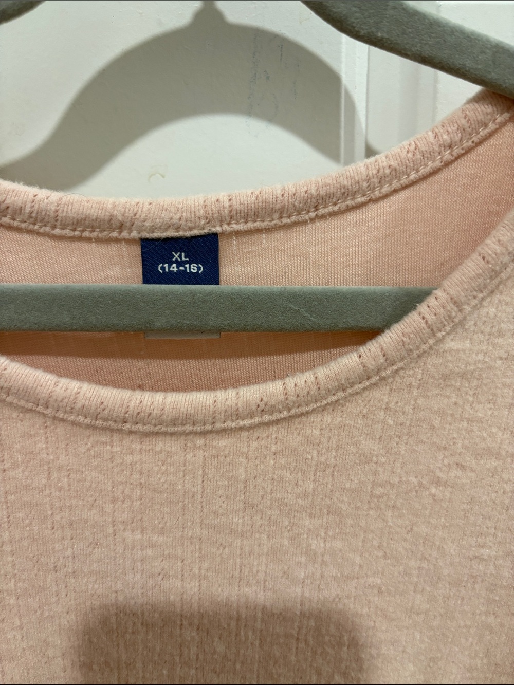 Old Navy Women's Long-Sleeve Scoop Neck Top in Blush Pink - Picture 2 of 3